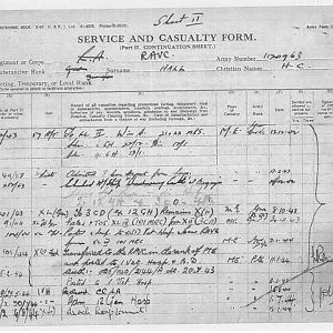 Service And Casualty Form Sheet 2 P1