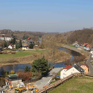 The view from the Terrace where the glider would have landed