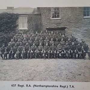 WOs And SNCO's 637 Regt RA