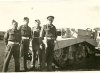 58 Capt. Corbett-Thompson, Barlow, Maliff, Standway, with OP. Truck Silver Fox Mar'43.jpg