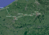 5th Northants Route 14th May - 1st June 1940.png