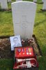 Uncle Owens grave showing his medals, coronet and picture..JPG