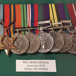 Warrant Officer Class I (Regimental Sergeant Major) SM Reid