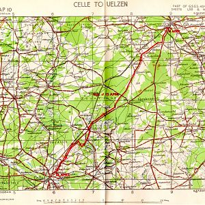 10th HLI   Map 10   Celle To Uelzen