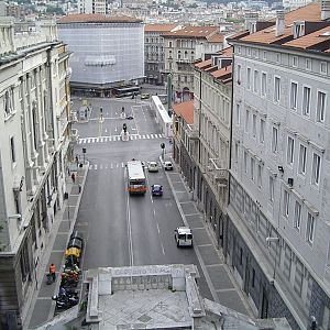 Looking down On Piazza Goldoni