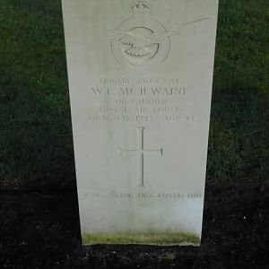 Sergeant WILLIAM ERNEST McILWAINE 1796516, 50 Sqdn., Royal Air Force Volunteer Reserve