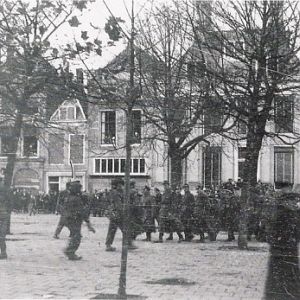 P.o.Ws assembling In Middelburg Square.