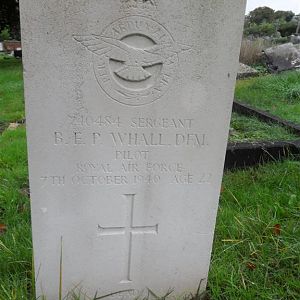 B.E.P.Whall   DFM RAF BoB (Large) (Large)