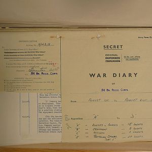 56th Recce War Diary August 1941