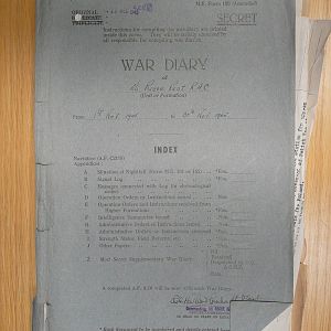 56th Recce War Diary November 1945