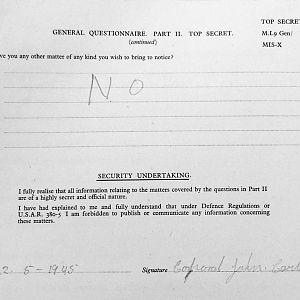 CARTER, John Michael, 2718438, Corporal, 1st Battalion IRISH GUARDS, Captured Tunisia, 29 Mary 1943 - WO 344-56-2