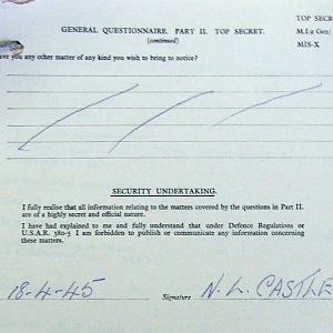 CASTLE, Norman Leslie, 2723311, Guardsman, 1st Battalion IRISH GUARDS, Captured Italy - WO 344-58-1