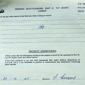 COSGROVE, Thomas, 2723349, Guardsman, 3rd Battalion IRISH GUARDS, Captured Germany, 20 April 1945 - WO 344-74-1