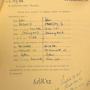 Grenadier Guards Missing Personnel, BEF