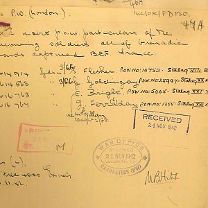 Grenadier Guards Missing Personnel, BEF