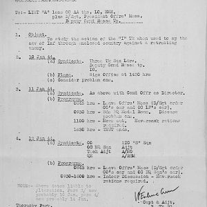 January Appendices, 3 Tank Battalion Scots Guards 1944