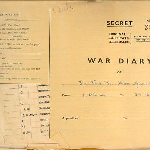 February War Diary, 3 Tank Battalion Scots Guards 1944