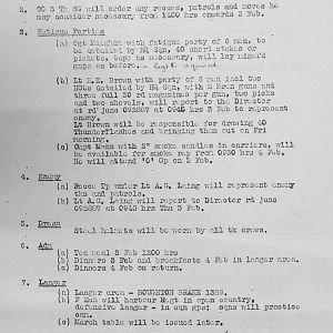 February Appendices, 3 Tank Battalion Scots Guards 1944