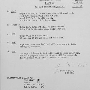 April Appendices, 3 Tank Battalion Scots Guards 1944