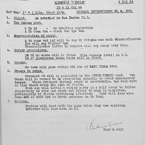 July Appendices, 3 Tank Battalion Scots Guards 1944