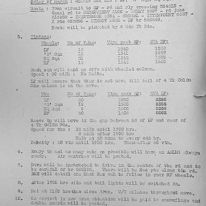 December Appendices, 3 Tank Battalion Scots Guards 1944