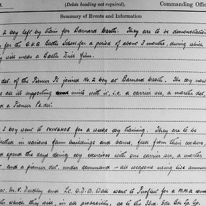 February War Diary, 3 Irish Guards, 1943