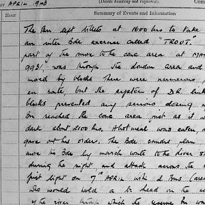 March War Diary, 3rd Battalion Irish Guards, 1943