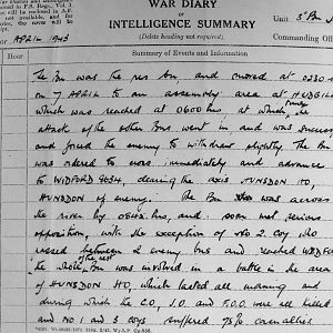 March War Diary, 3rd Battalion Irish Guards, 1943