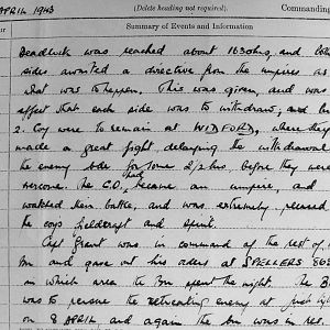 March War Diary, 3rd Battalion Irish Guards, 1943