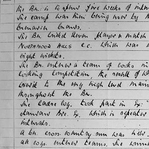 June War Diary, 3rd Battalion Irish Guards, 1943