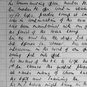 August War Diary, 3rd Battalion Irish Guards, 1943