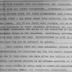 December War Diary, 3rd Battalion Irish Guards, 1943