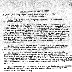 Major Thomas Pierce Butler, DSO, 6 Grenadier Guards