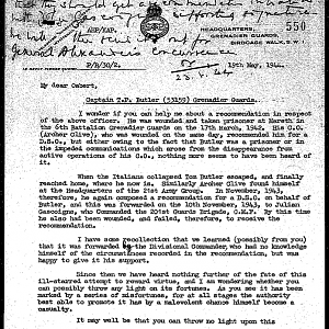 Major Thomas Pierce Butler, DSO, 6 Grenadier Guards