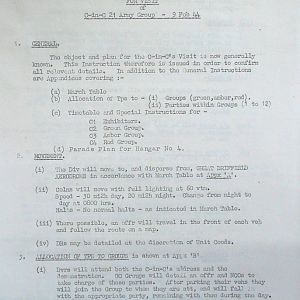 February War Diary, G Branch Guards Armoured Division, 1944