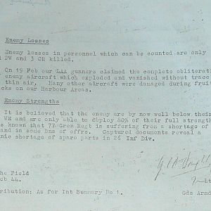 February War Diary, G Branch Guards Armoured Division, 1944