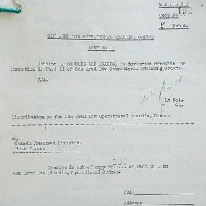 February War Diary, G Branch Guards Armoured Division, 1944