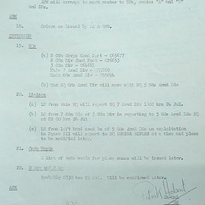 July War Diary, Guards Armoured Division, G Branch, 1944