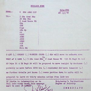 July War Diary, Guards Armoured Division, G Branch, 1944