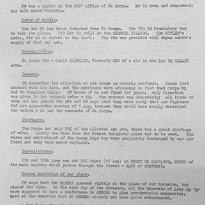 August War Diary, Guards Armoured Division, G Branch, 1944