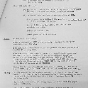 August War Diary, Guards Armoured Division, G Branch, 1944