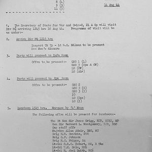 August War Diary, Guards Armoured Division, G Branch, 1944