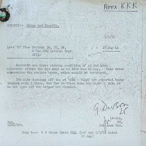 August War Diary, Guards Armoured Division, G Branch, 1944