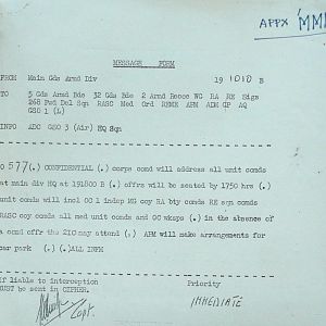 August War Diary, Guards Armoured Division, G Branch, 1944