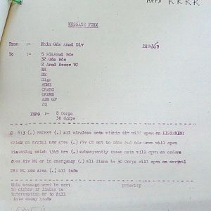 August War Diary, Guards Armoured Division, G Branch, 1944