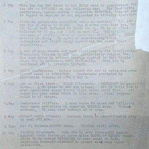 September War Diary, Guards Armoured Division, G Branch, 1944