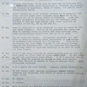 September War Diary, Guards Armoured Division, G Branch, 1944