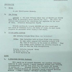 September War Diary, Guards Armoured Division, G Branch, 1944