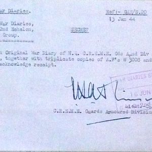 May War Diary, Guards Armoured Division C.R.E.M.E., 1944