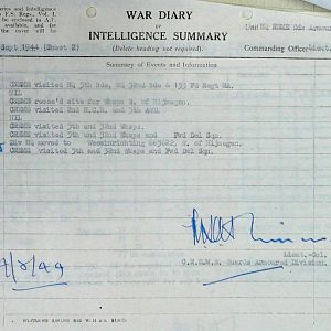 September War Diary, Guards Armoured Division C.R.E.M.E., 1944